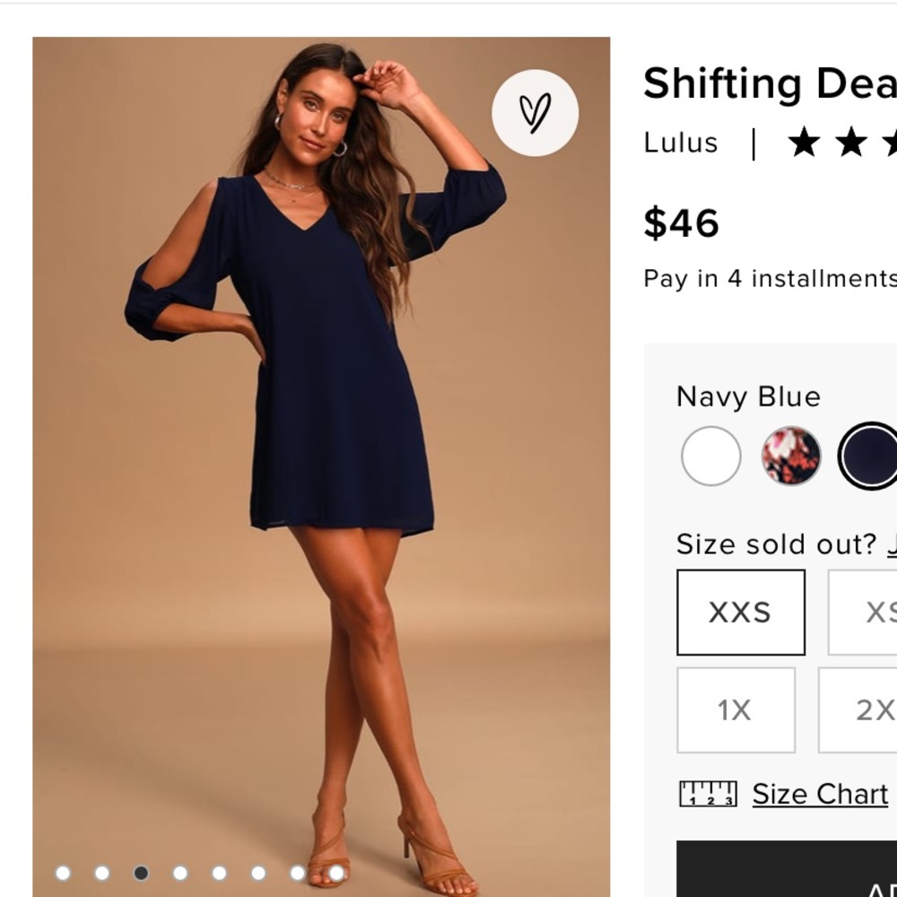 Navy blue Shifting Dears Lulus dress
